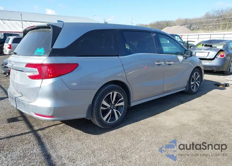 2018 Honda Odyssey Elite z USA, uszkodzony, nr VIN 5FNRL6H91JB070355